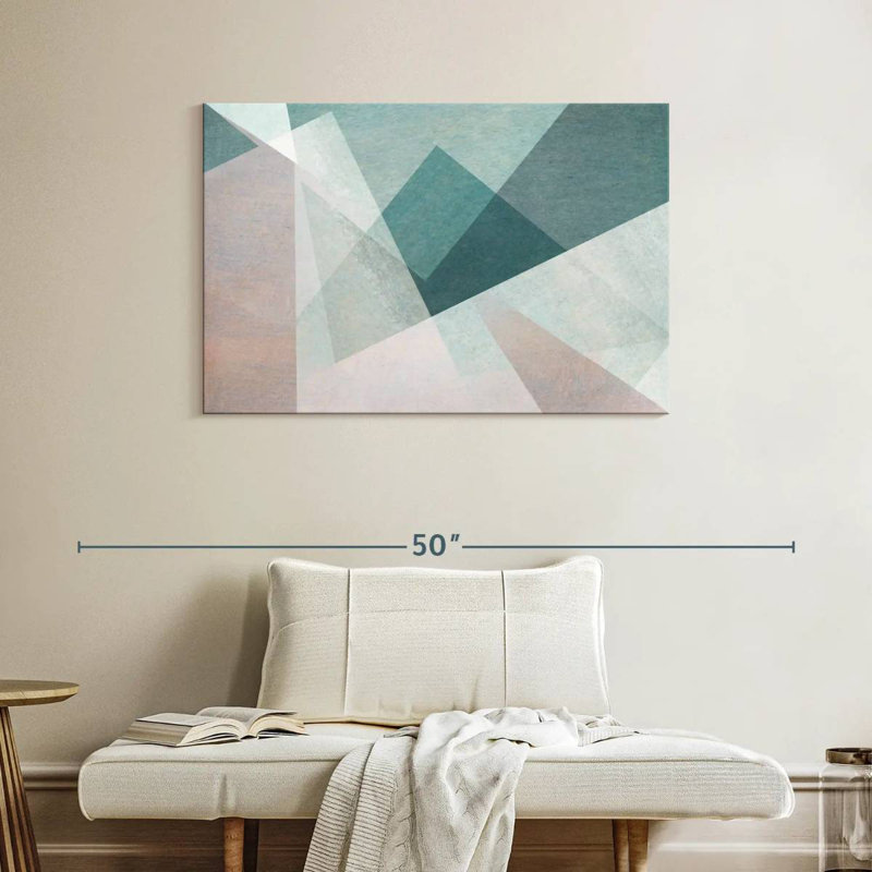 Avery Overlapping Shapes Abstract, 26" H x 39" W