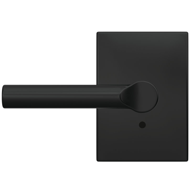 Custom Broadway Non-Turning Lever with Century Trim, Matte Black