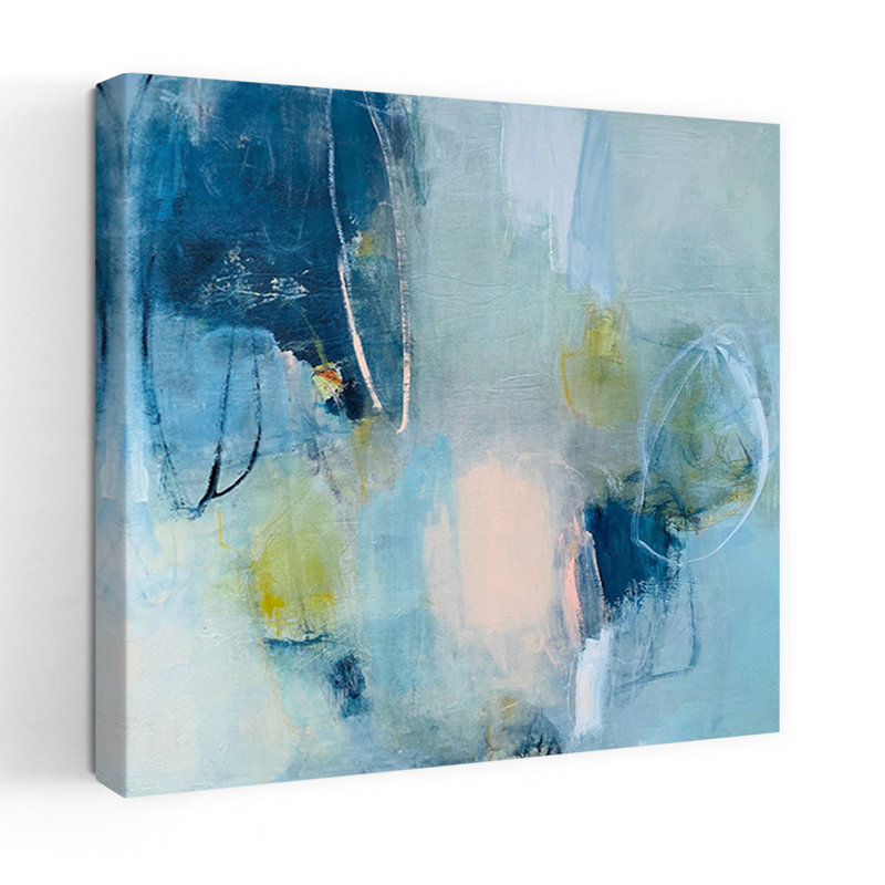 Échos, art contemporain abstrait, H 36 po x l 36 po