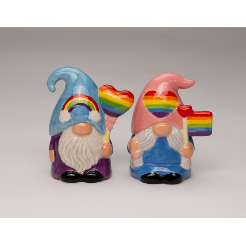 Rainbow Gnome Salt And Pepper