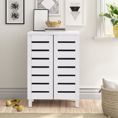 Osvaldo 8 Pair Shoe Storage Cabinet