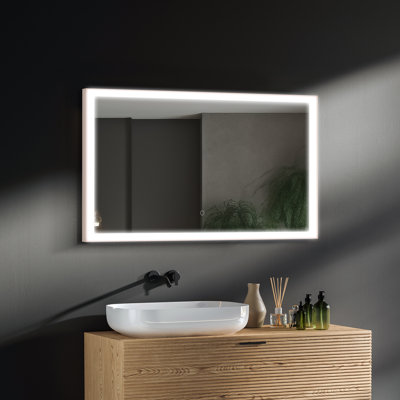 Miroir de salle de bain moderne et contemporain Shelese