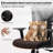 Comfy Breathable Ergonomic Task Chair with Headrest-1335067290