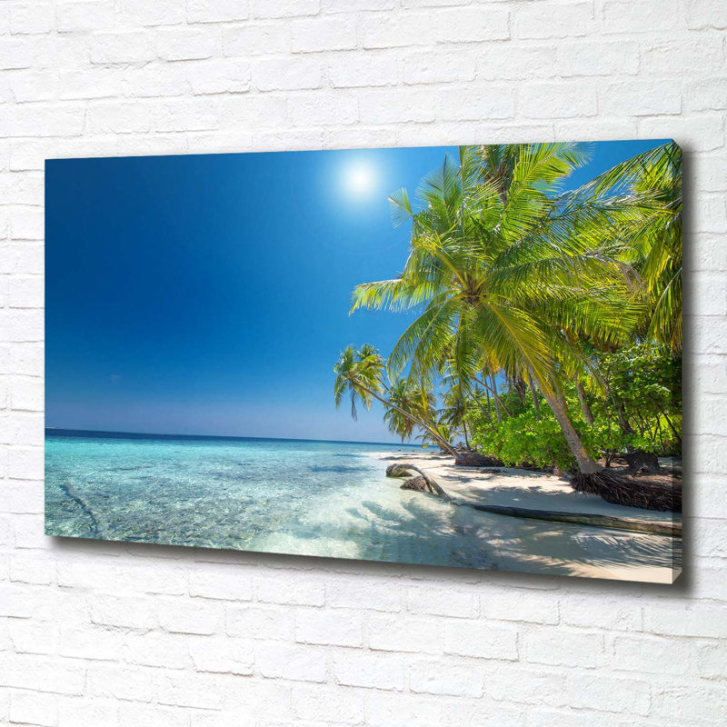 Maldives Beach - Wrapped Canvas Print