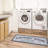 Gray Non-Slip Rubber Back Laundry Room Runner Rug – Durable Floor Mat for Laundry Area