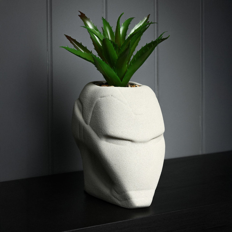 Marvel Iron Man Planter With Faux Plant