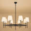 Lustre classique / traditionnel à 8 lumières à intensité variable pour salle à manger