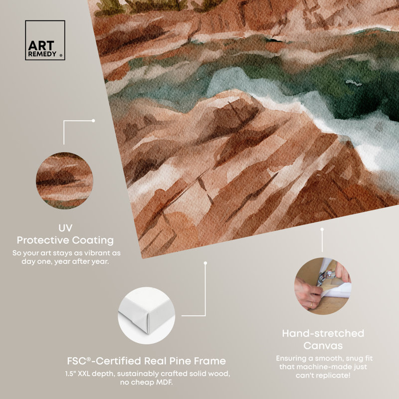 Hot Springs in June Landscape Canvas Wall Art, 36" x 45"