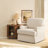 Muro Modern Skirted Swivel Accent Chair with Removable Cushion For Living Room,Bedroom,Office-860009293