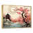 Toile avec cadre flottant or