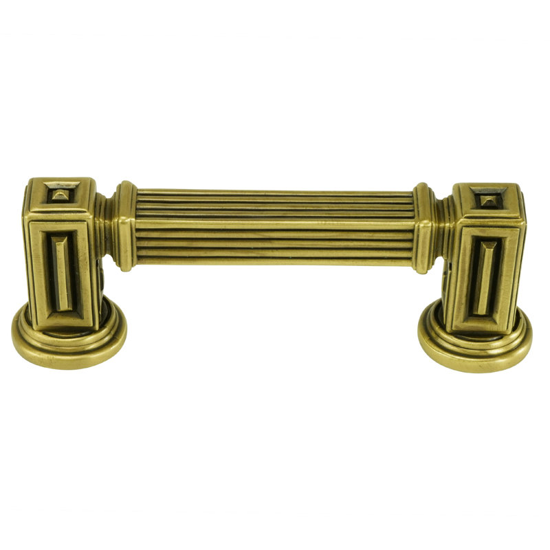 INNSBRUCK 3-1/2" CENTER TO CENTER PULL IN BURNISHED BRASS PLATE