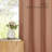 Flax Linen Terracotta Curtains, Grommet Semi-Sheer Drapes With Light Filtering, Privacy Assured, 2 Panels For Bedroom-493356055-493356033