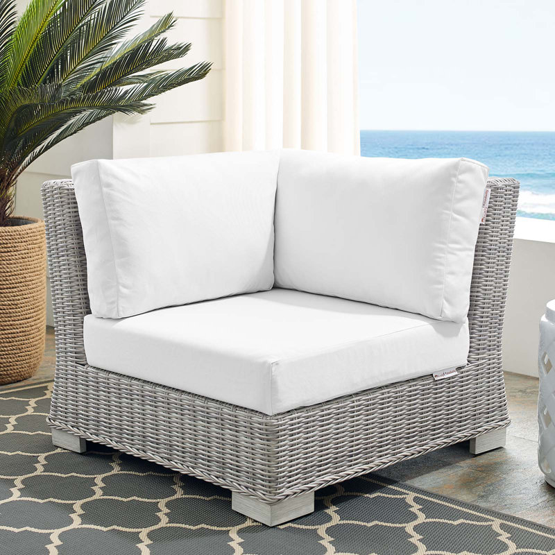 Chaise de coin d'extérieur Conway Sunbrella, Sunbrella® blanc