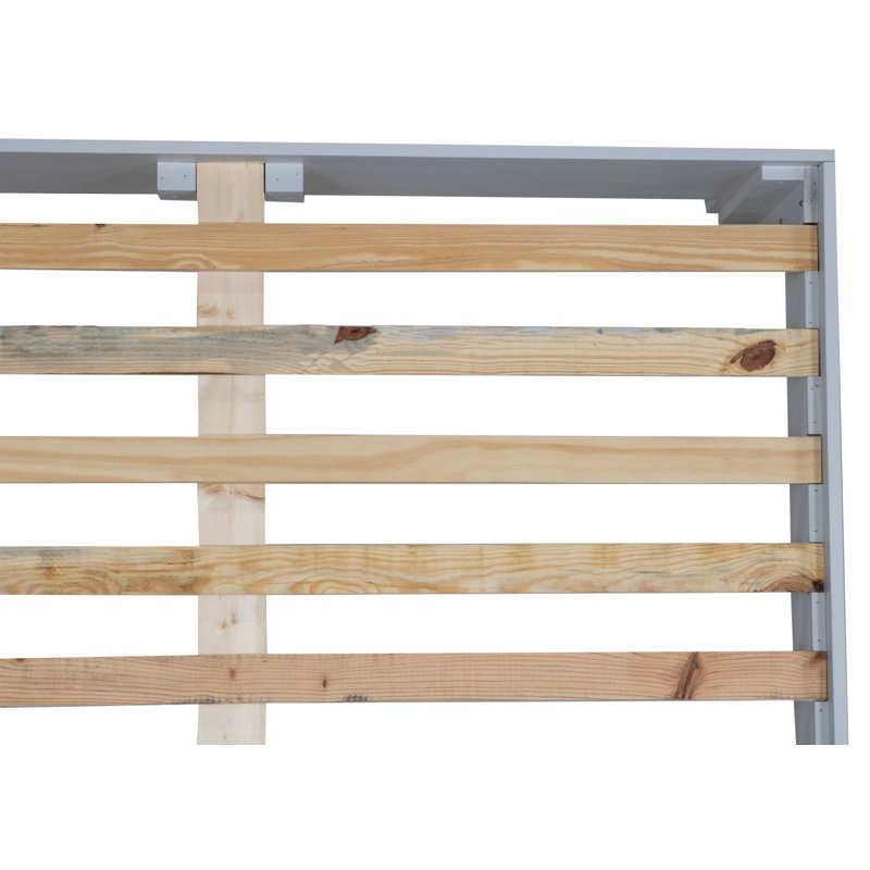 Base de lit plateforme 16 po, Simple TG, Gris clair