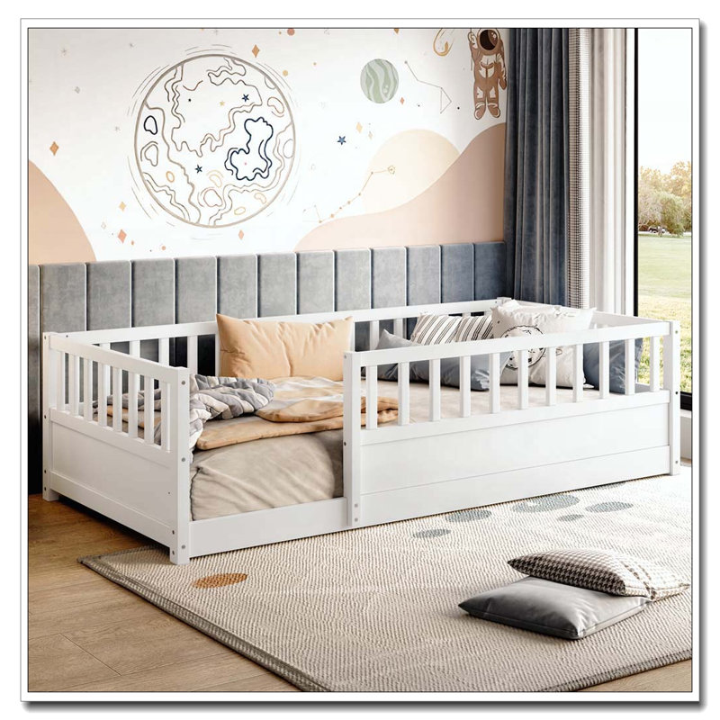 Twin Size Floor bed, Twin, White