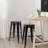 Tabouret de comptoir Tolly - noir 