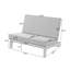 Causeuse d'extérieur avec coussin Asharna-89029231-89029200