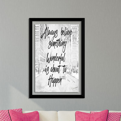 « quelque chose merveilleux », impression sur toile