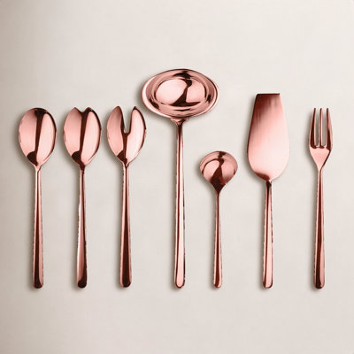 Linea 7 Piece Stainless Steel Hostess Set
