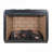 Electric Fireplace Insert, 23-Inch Traditional Brick Infrared Heater with Realistic Logs | Antique Black | Vent Free