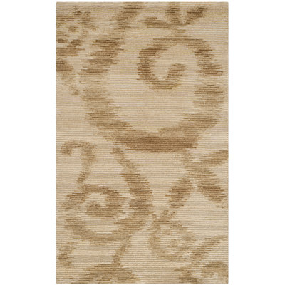 Martha Stewart Silk & Wool Pile Damask Rug