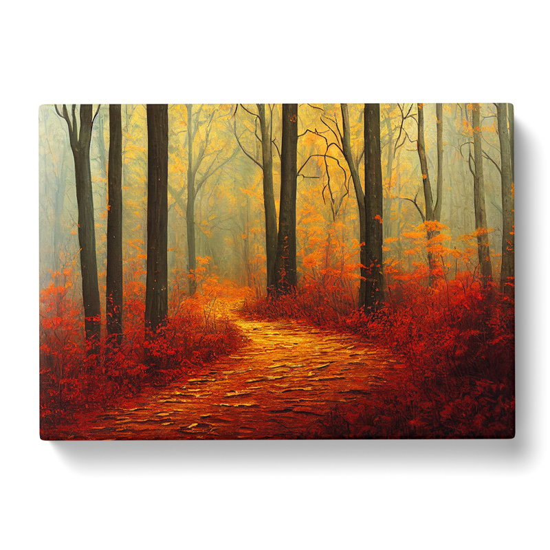 The Evocative Autumn Forest - Wrapped Canvas, 40cm H x 60cm W x 3cm D