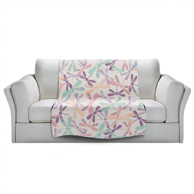 Couverture libellules , 51 po x 60 po