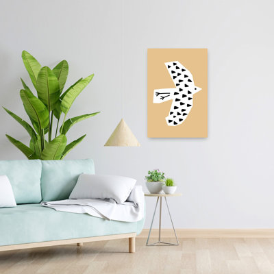 Vogel Beige Abstract Contemporary Wall Art