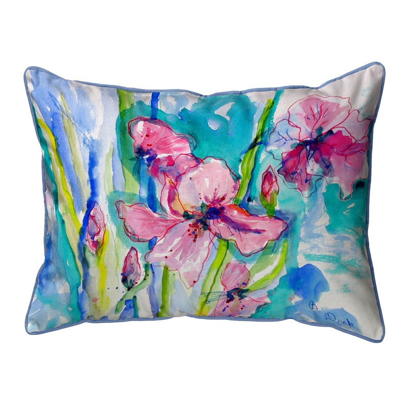 Iris Outdoor Rectangular Pillow Cover & Insert, 16" x 20"