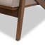 Upholstered Accent Chair with Footstool