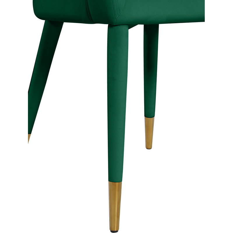 Chaise parsons rembourrée 31,5 po Yonkers, Velours vert