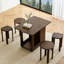 La table basse portable, la table d'appoint de bureau pliable, comprend un tabouret, peut être empilée avec des tabourets supplémentaires, une table à thé, et peut être utilisée dans les salons et les maisons.-119002223