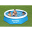 Ensemble d'extérieur de piscine gonflable en pierre 10 pi x 26 po Bestway-116094067-116094068