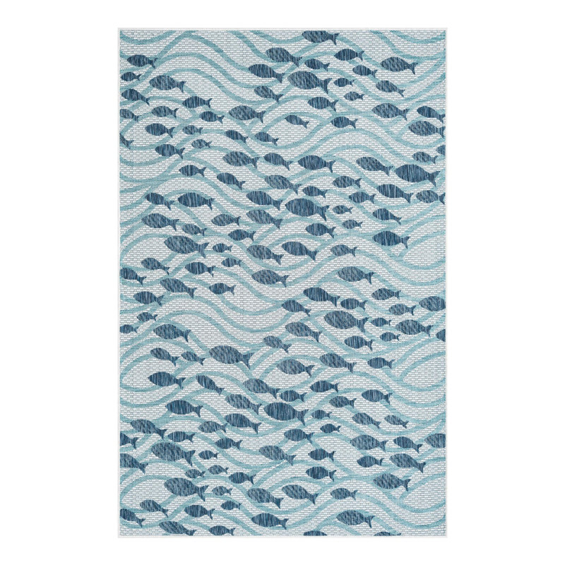 Tapis intérieur / extérieur d'extérieur Coastal, Rectangle 5 pi 3 po x 8 pi