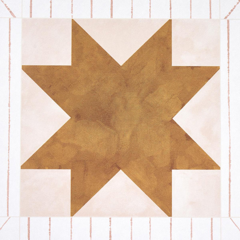 Schumacher x Backdrop Alexander Wallpaper, Terracotta/Warm Peach