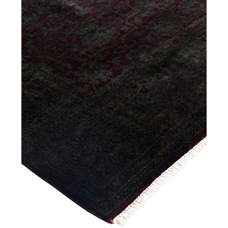 Overdyed One-of-a-Kind 6' 0" X 8' 5" Hand Knotted Area Rug