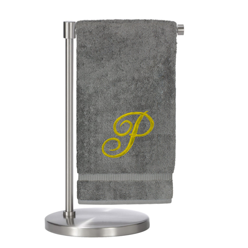 Super Plush Bath Towel, Gray/Gold, P