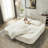Multi Functional Sectional Sofa Bed With Independent Chaise Lounge And Convertible Blanket, Plush Corduroy Upholstery For Comfort And Style-1203982234
