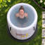 Baignoire gonflable froide à 1 personne avec couvercle en PVC, pompe et kit de réparation