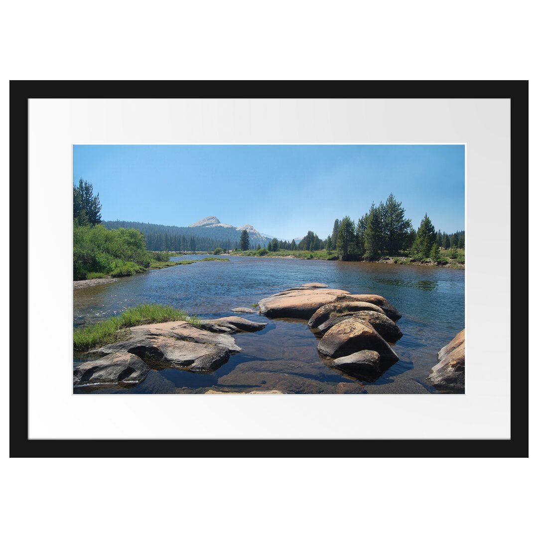 Gerahmtes Poster Fluss in Yosemite National Park