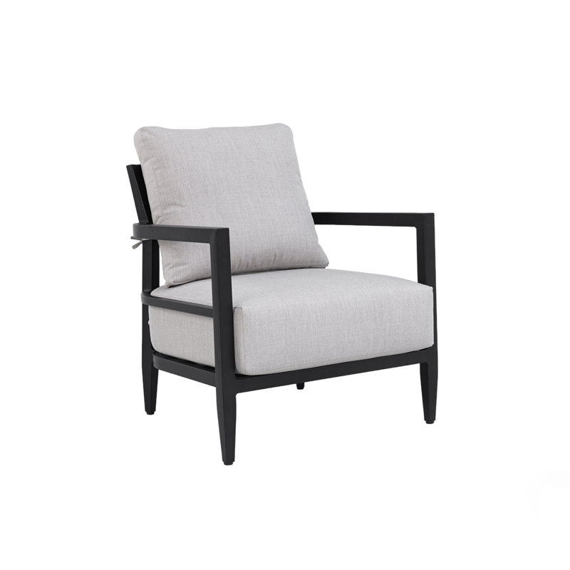 Chaise longue en aluminium entièrement soudée avec coussins Sunbrella