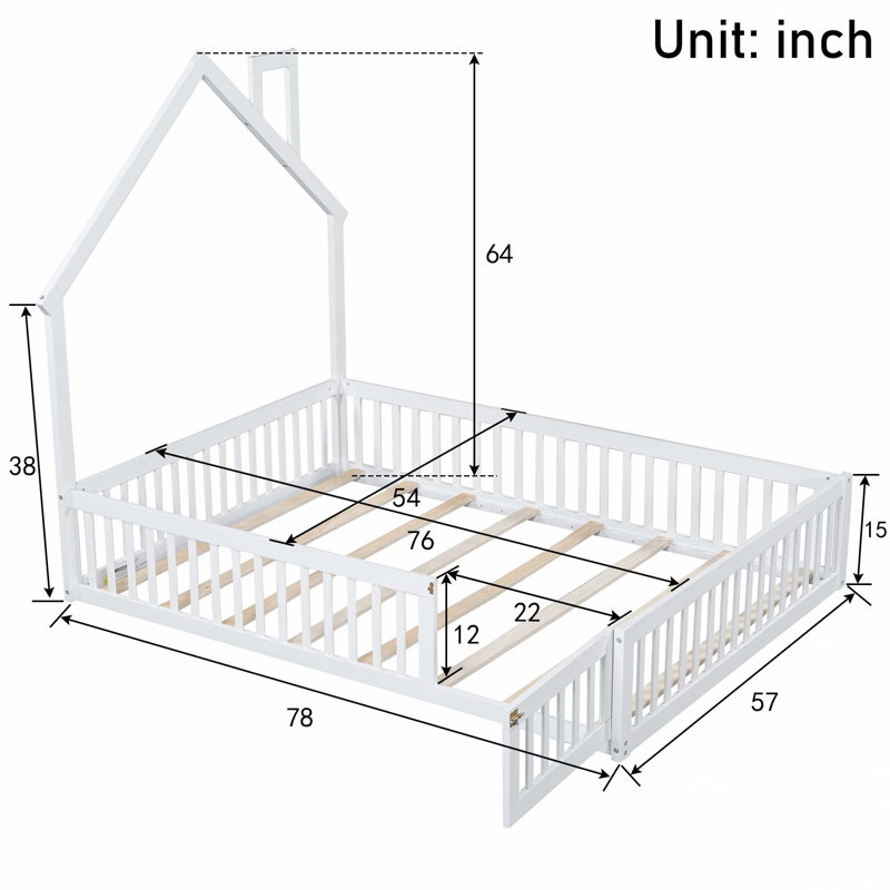 Lit plateforme Adeyemi, Blanc