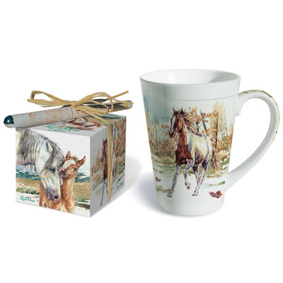 Ensemble de grandes tasses à café sauvage mustang 3 pièces Parikh