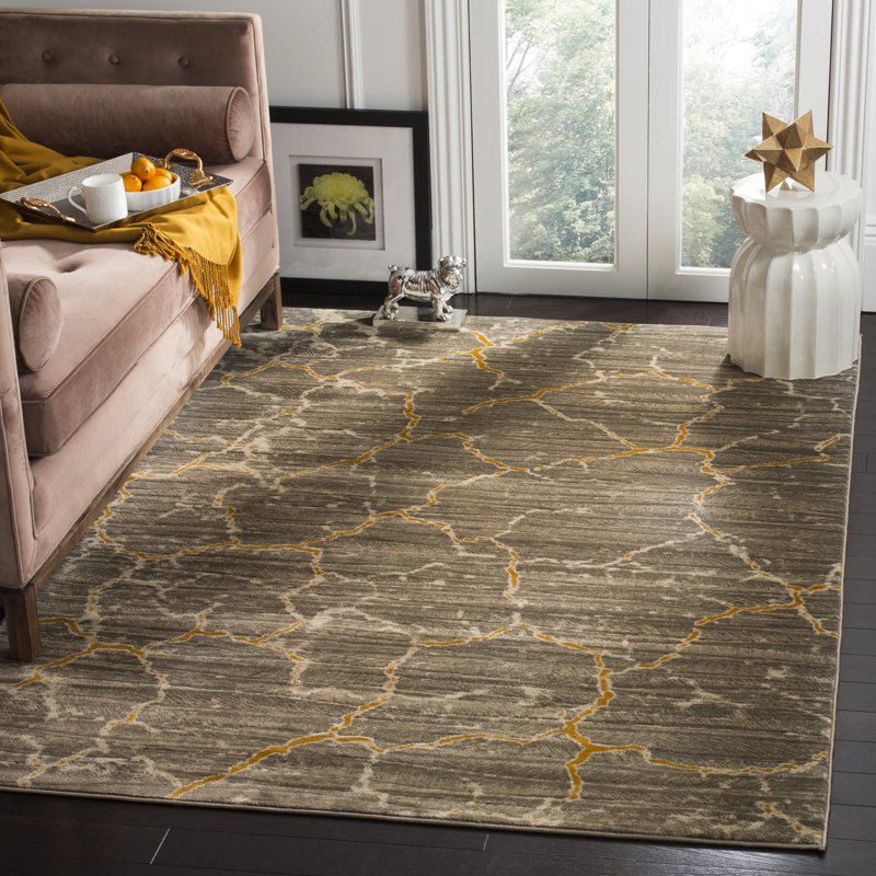 Sorrentino Porcello Performance Abstract Rug, Rectangle 8'2" x 11'
