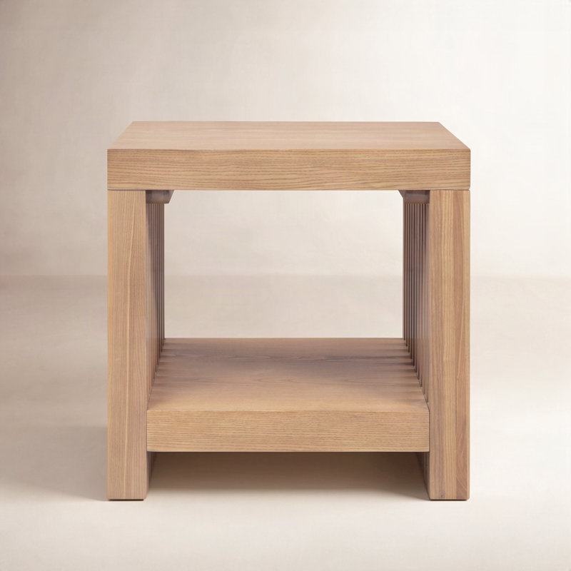 Table d'appoint Finnian, Bois naturel