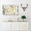 Crisp White Rose - Wrapped Canvas Painting-56658583