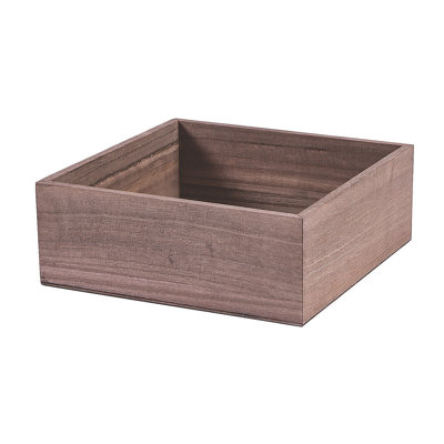 Boîtes de centre de table en bois teinté