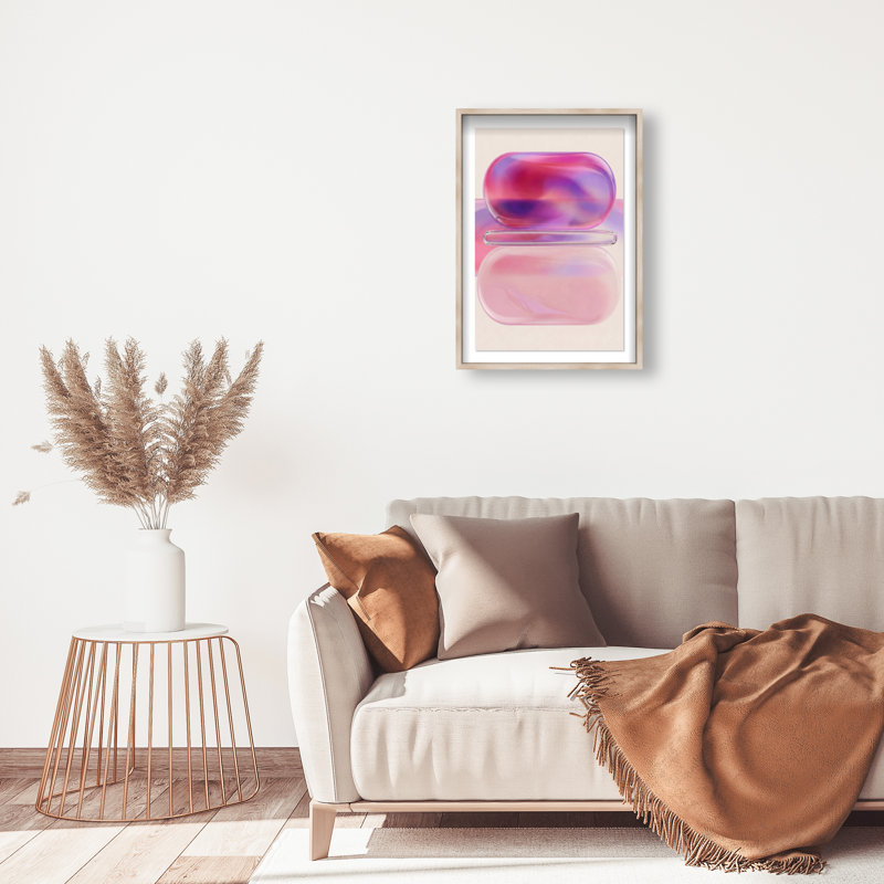 Balanced Harmony Print by Oliver Gal, 31.5"H x 21.5"W, Natural Oak Shadowbox