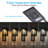 19 Inch 12w 5cct Led Modern Outdoor Wall Sconce, Anti-glare Downward Exterior Lighting, Matte Black