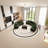Semi-circular curved light luxury negotiation sofa
